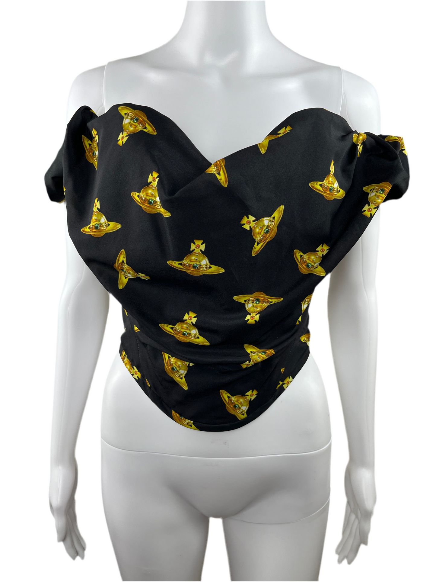 Vivienne Westwood Orb Print Sunday Corset Top