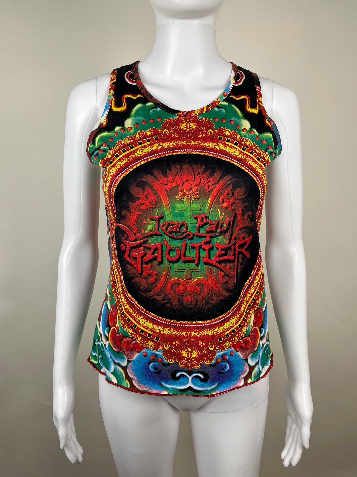 1990s Jean Paul Gaultier Tattoo Tank Top