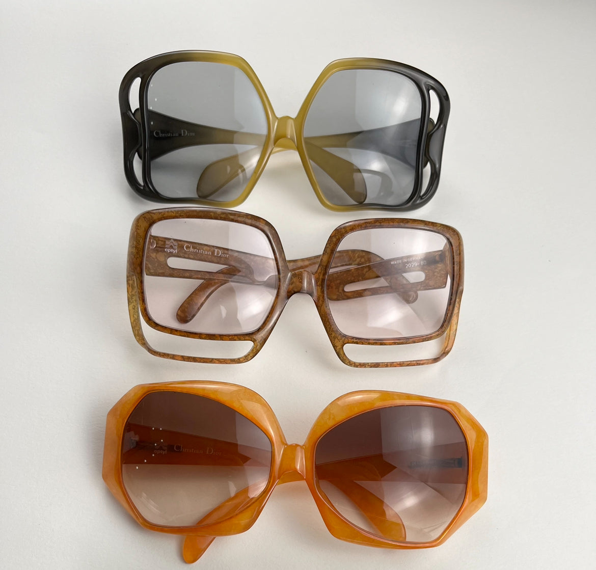 1970’s Christian Dior Optyl Marble Glasses