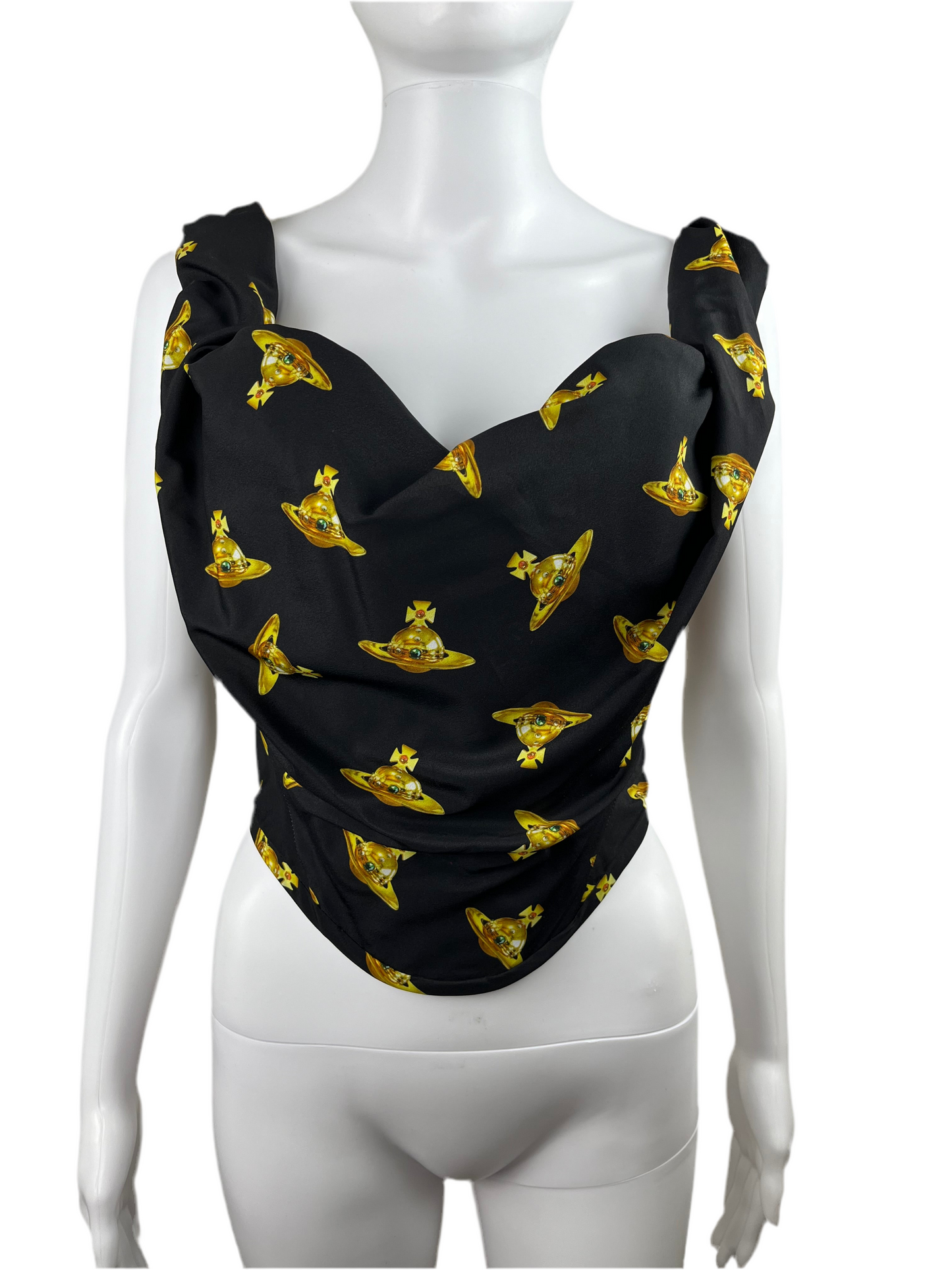 Vivienne Westwood Orb Print Sunday Corset Top
