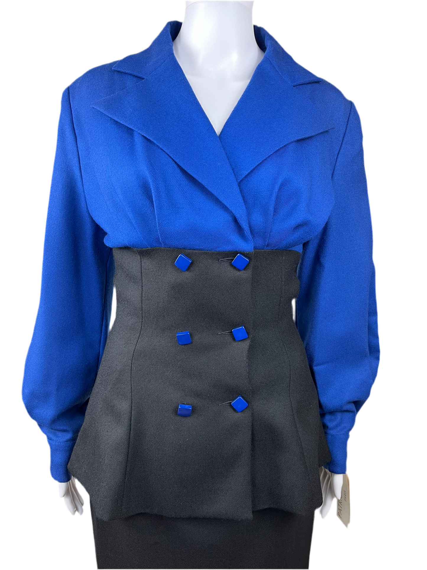 Patrick Kelly Fall / Winter 1989 Color Blocked Skirt Suit