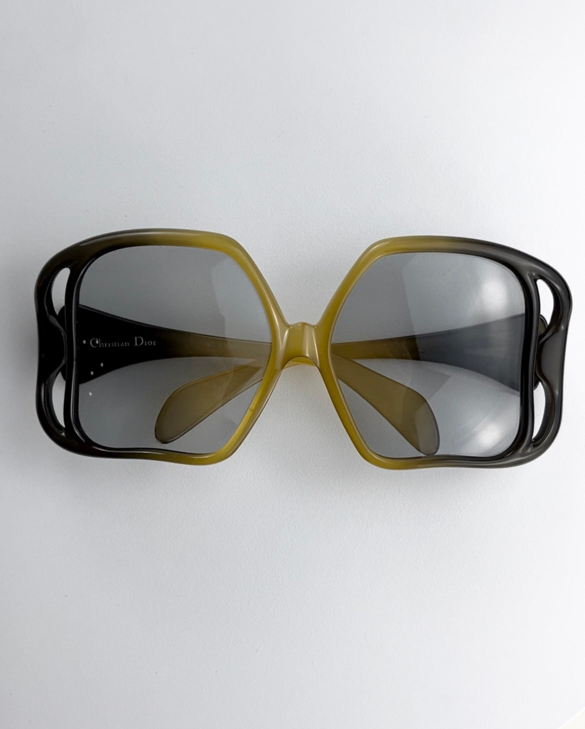 1970’s Christian Dior Oversized Ombré Sunglasses