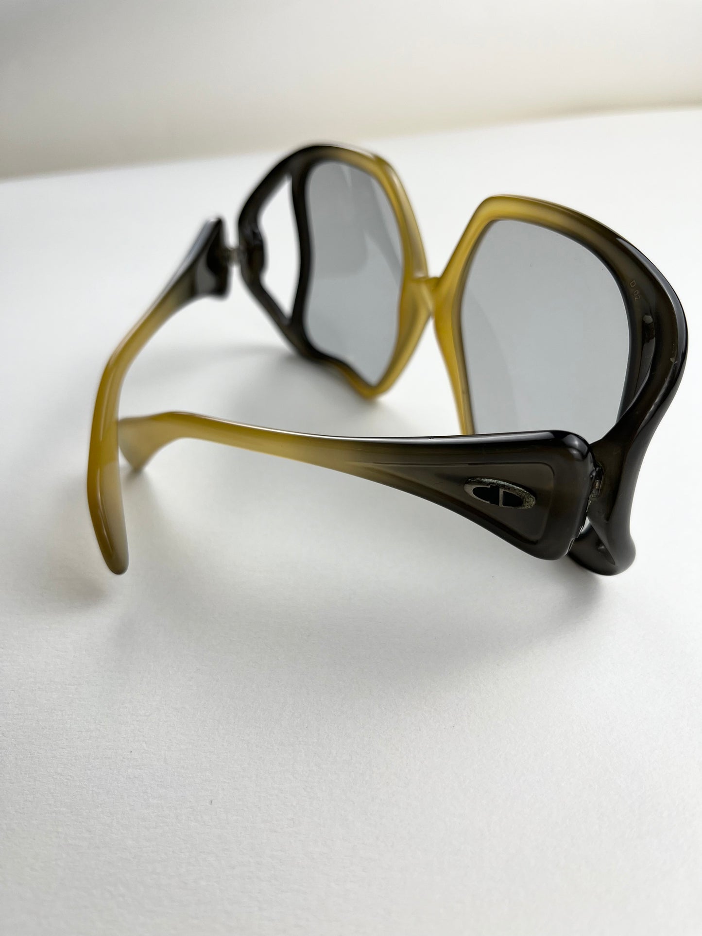 1970’s Christian Dior Oversized Ombré Sunglasses