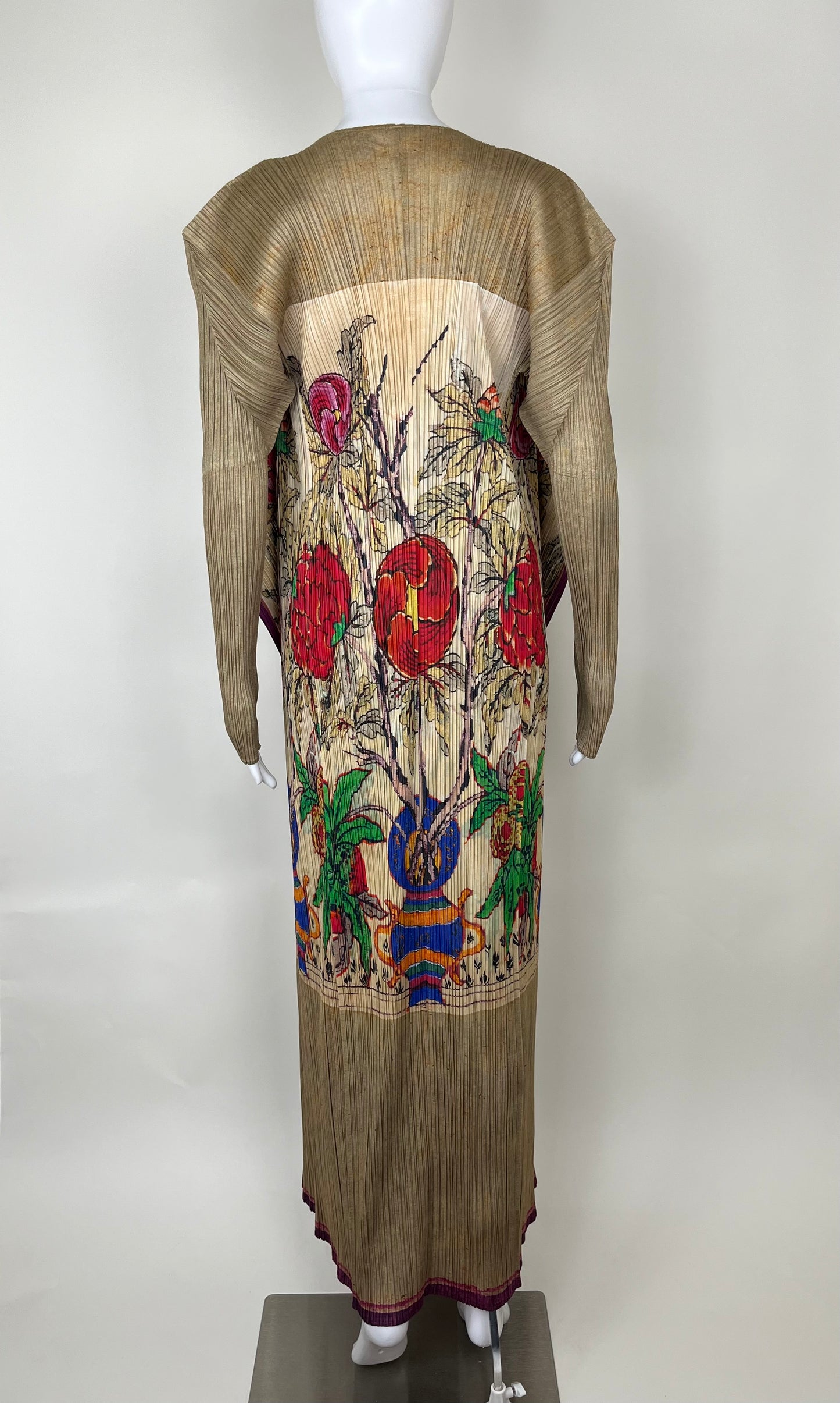 Rare Issey Miyake Pleats Please Floral Print Set