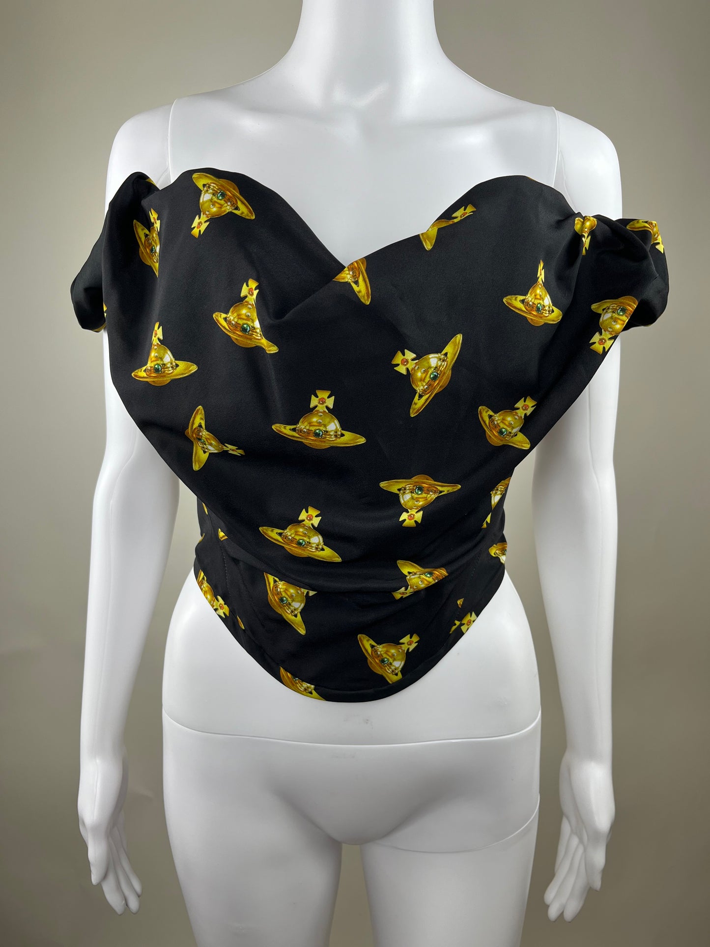 Vivienne Westwood Orb Print Sunday Corset Top