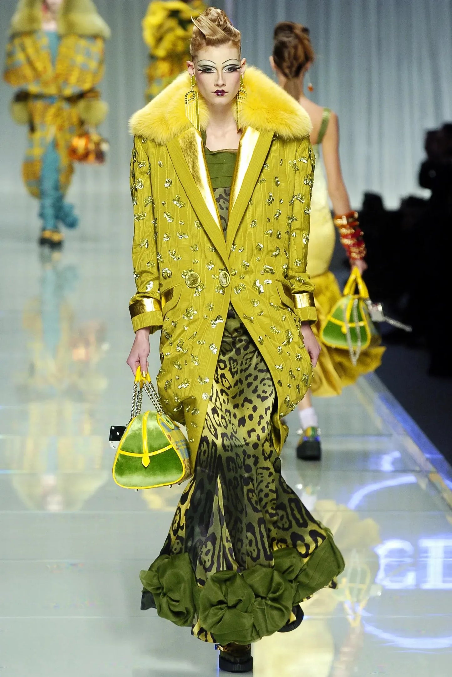 Christian Dior Fall 2004 Leopard Print Skirt