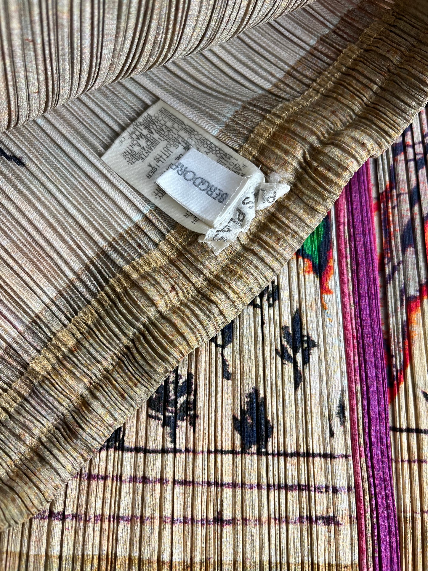 Rare Issey Miyake Pleats Please Floral Print Set