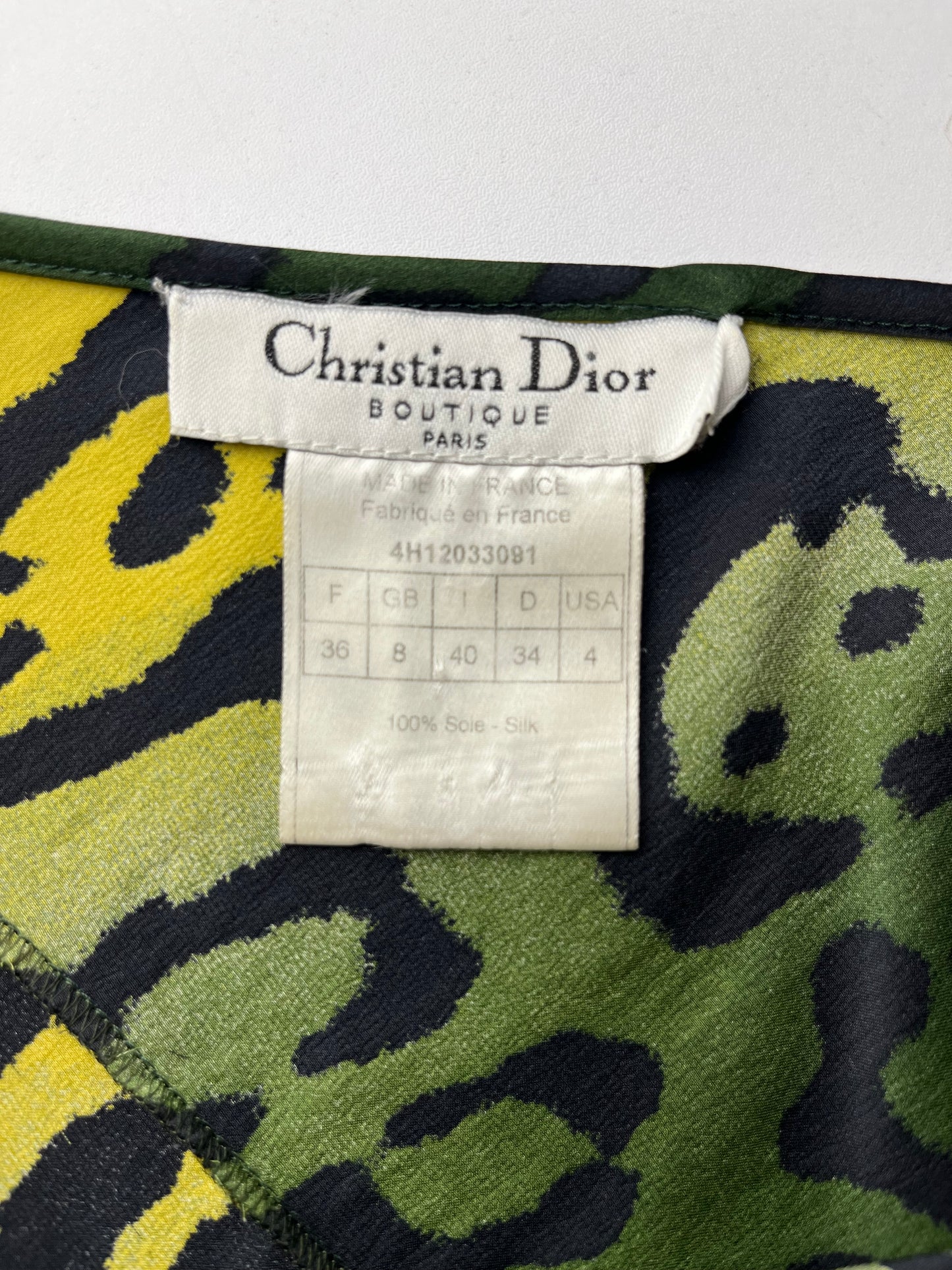 Christian Dior Fall 2004 Leopard Print Skirt
