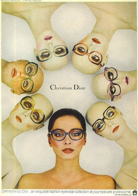 1970’s Christian Dior Oversized Ombré Sunglasses