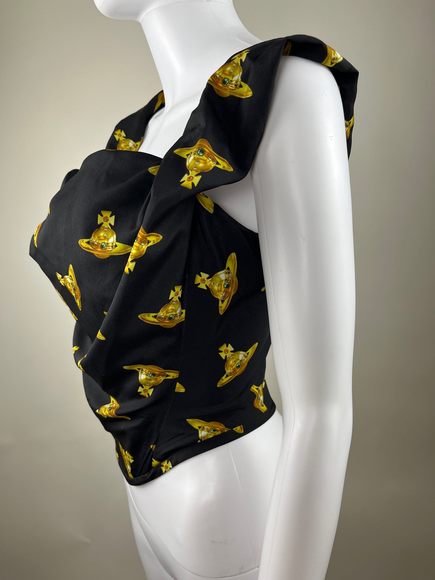 Vivienne Westwood Orb Print Sunday Corset Top