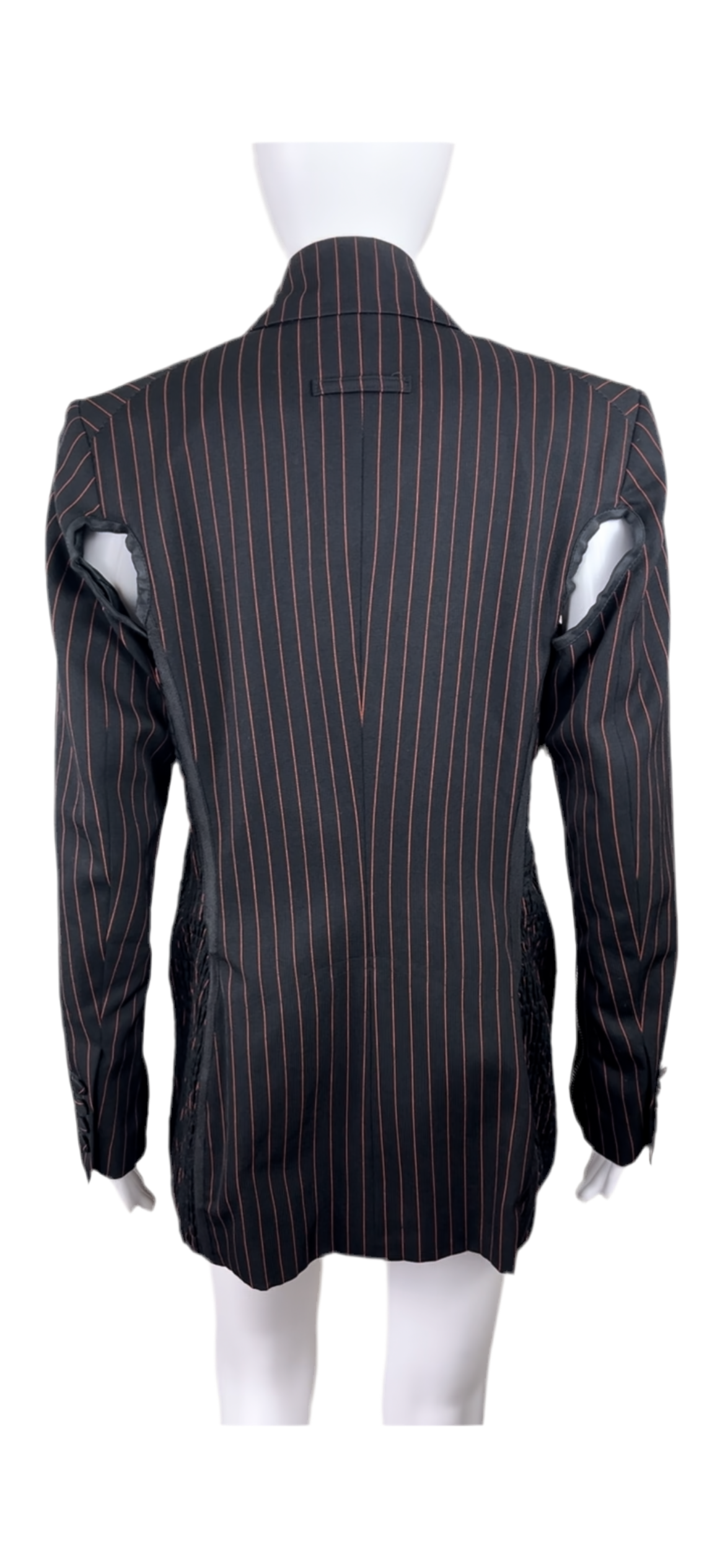 Jean Paul Gaultier Fall / Winter 1989 Pinstripe Zipper Jacket