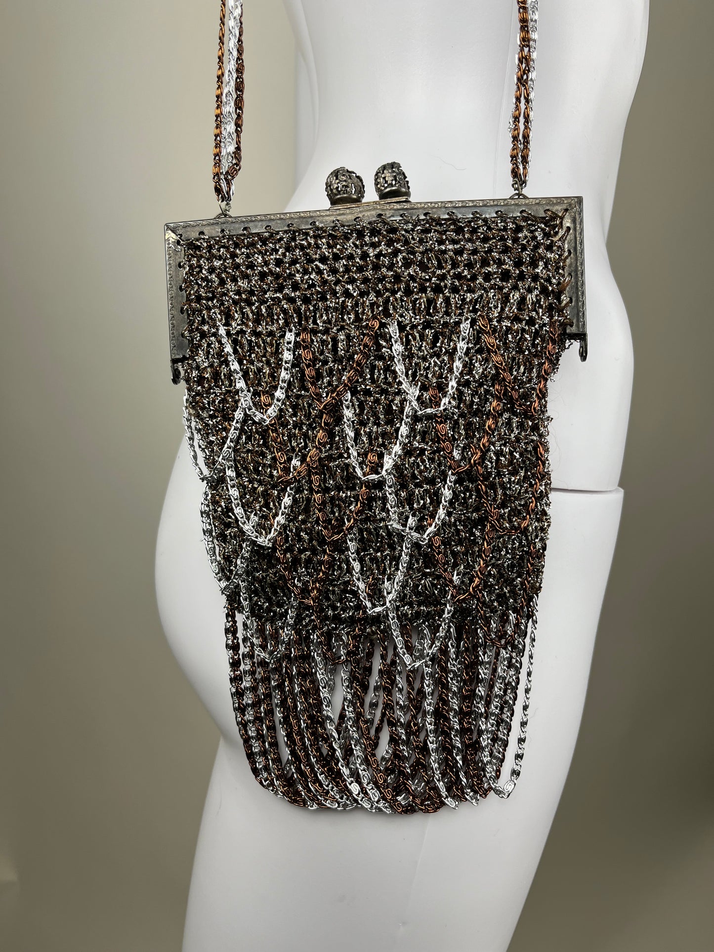 1970’s Loris Azzaro Crochet Lurex Bag