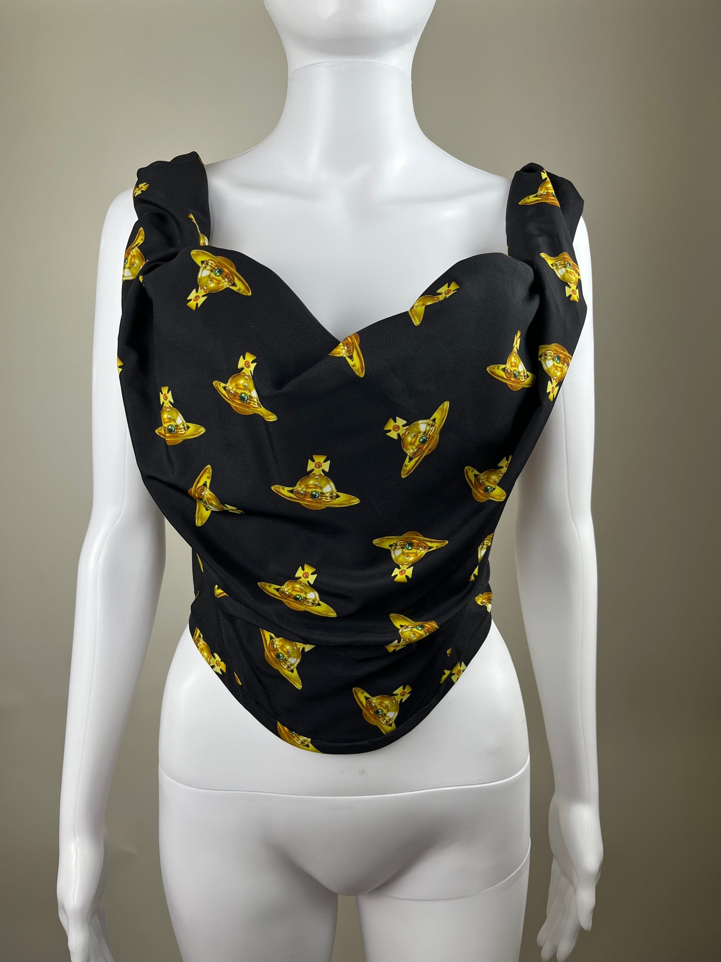 Vivienne Westwood Orb Print Sunday Corset Top