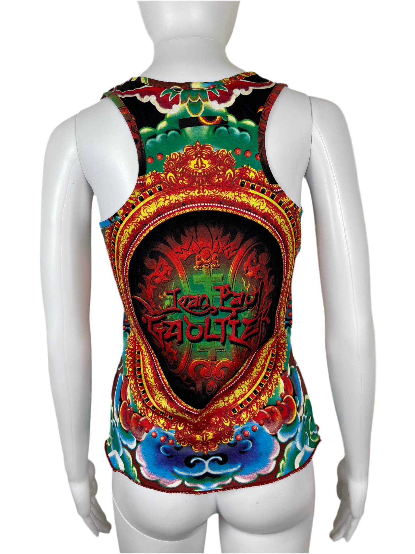 1990s Jean Paul Gaultier Tattoo Tank Top