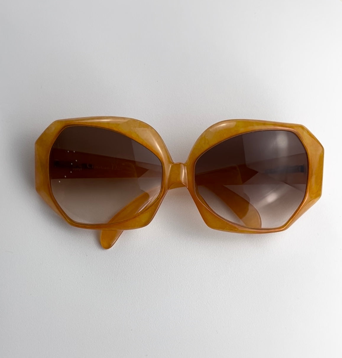 1970’s Christian Dior Optyl Marble Sunglasses