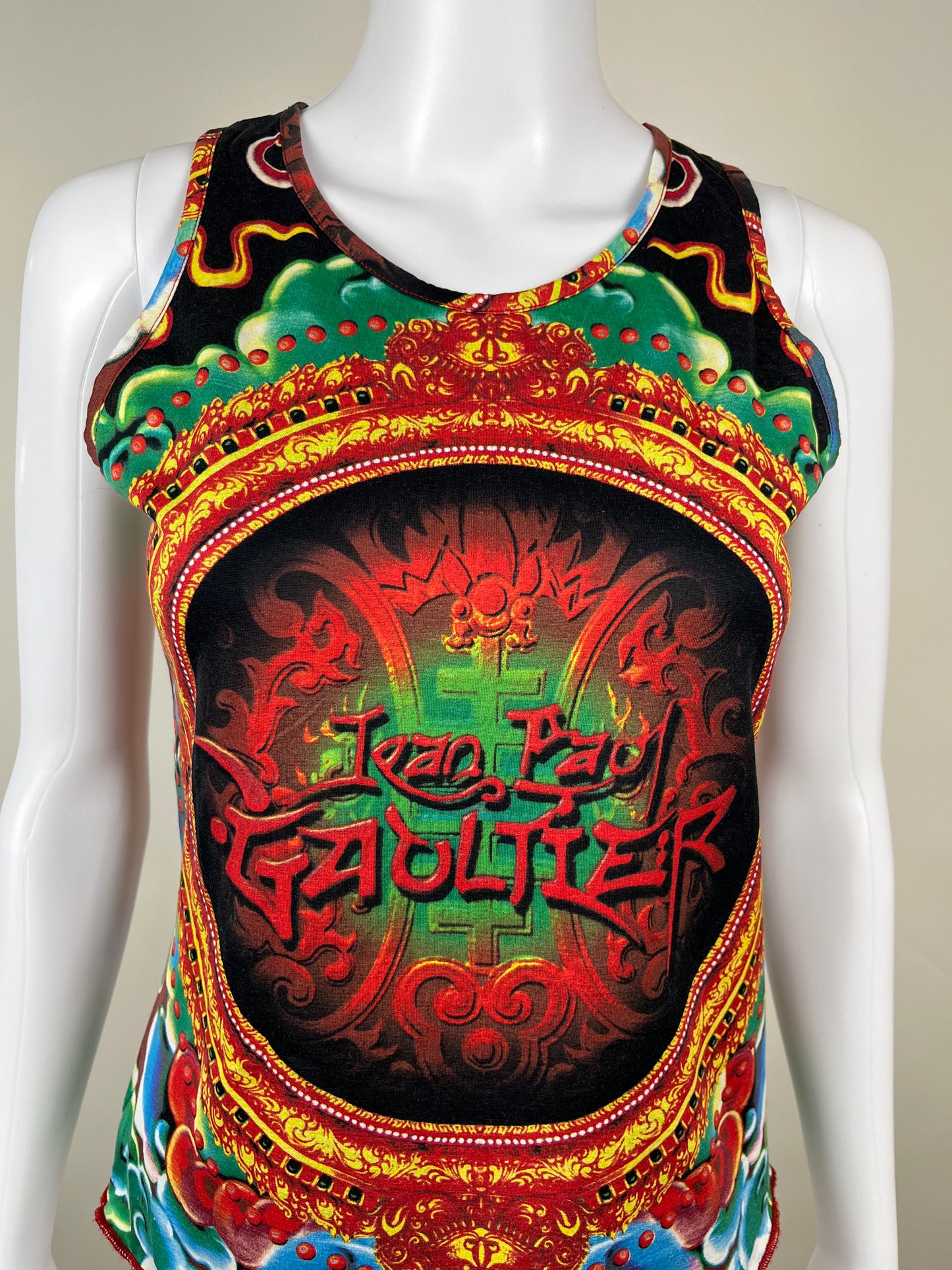 1990s Jean Paul Gaultier Tattoo Tank Top
