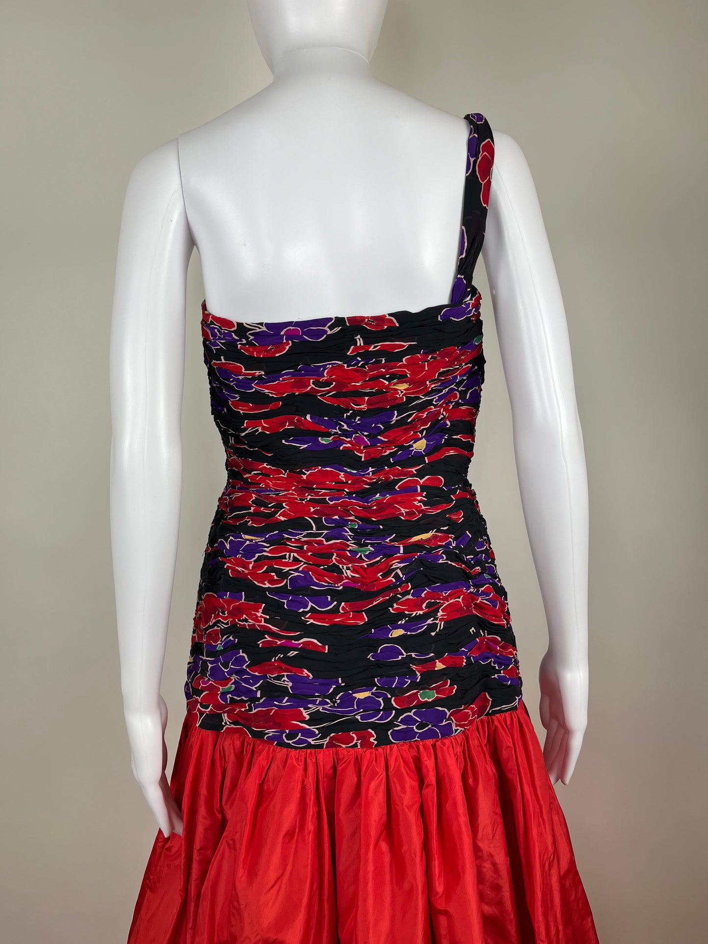 1980’s Valentino Boutique Silk Floral Gown Set