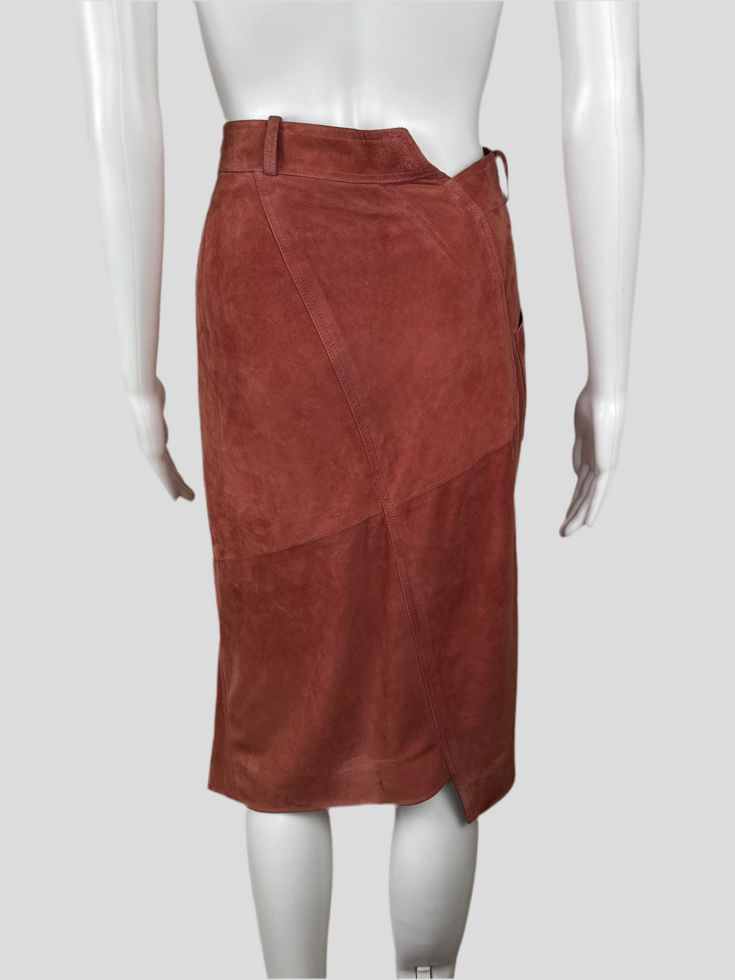 Christian Dior Spring / Summer 2000 Asymmetric Suede Skirt
