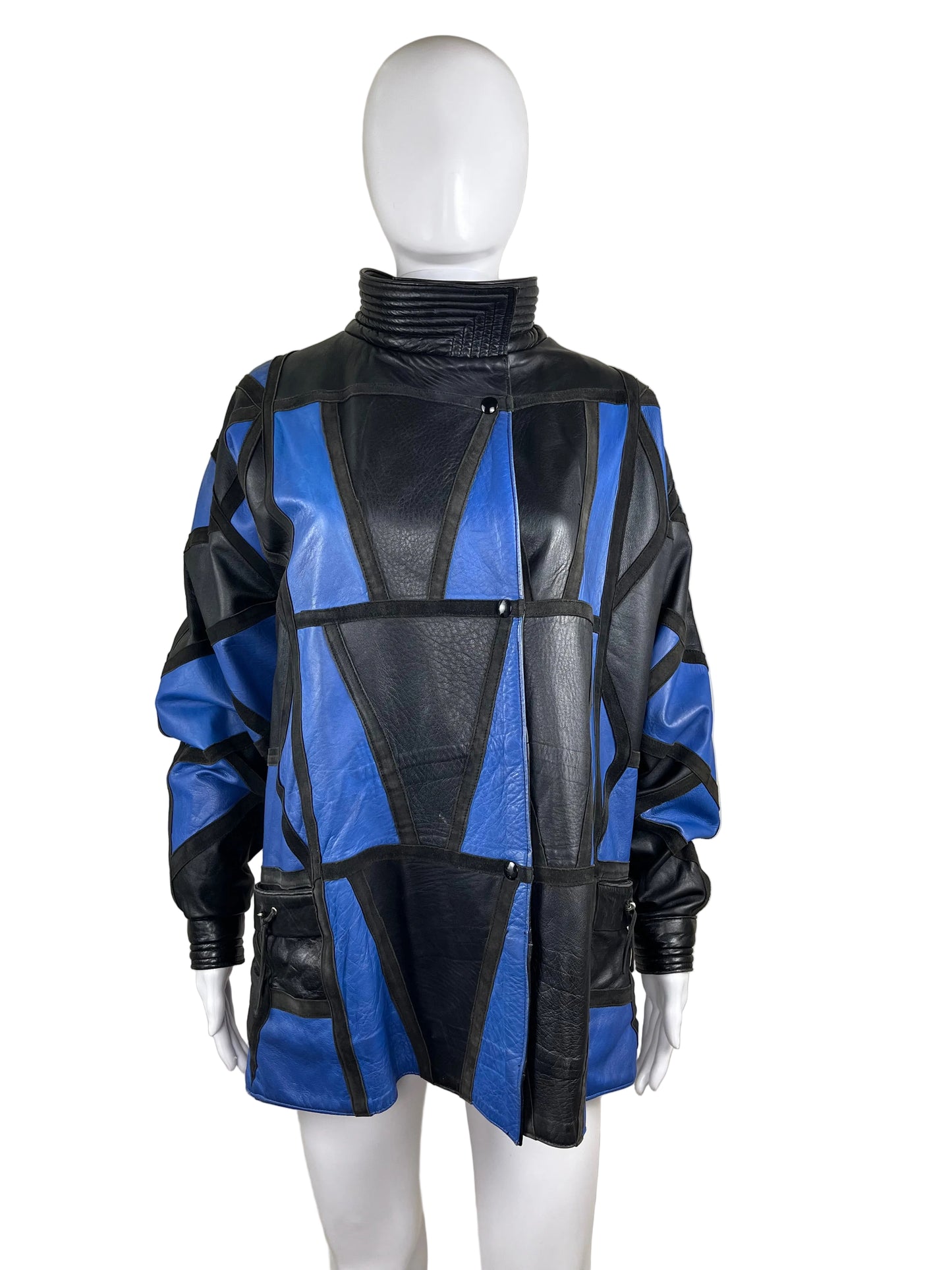 1980’s Yves Saint Laurent Piet Mondrian Leather Jacket
