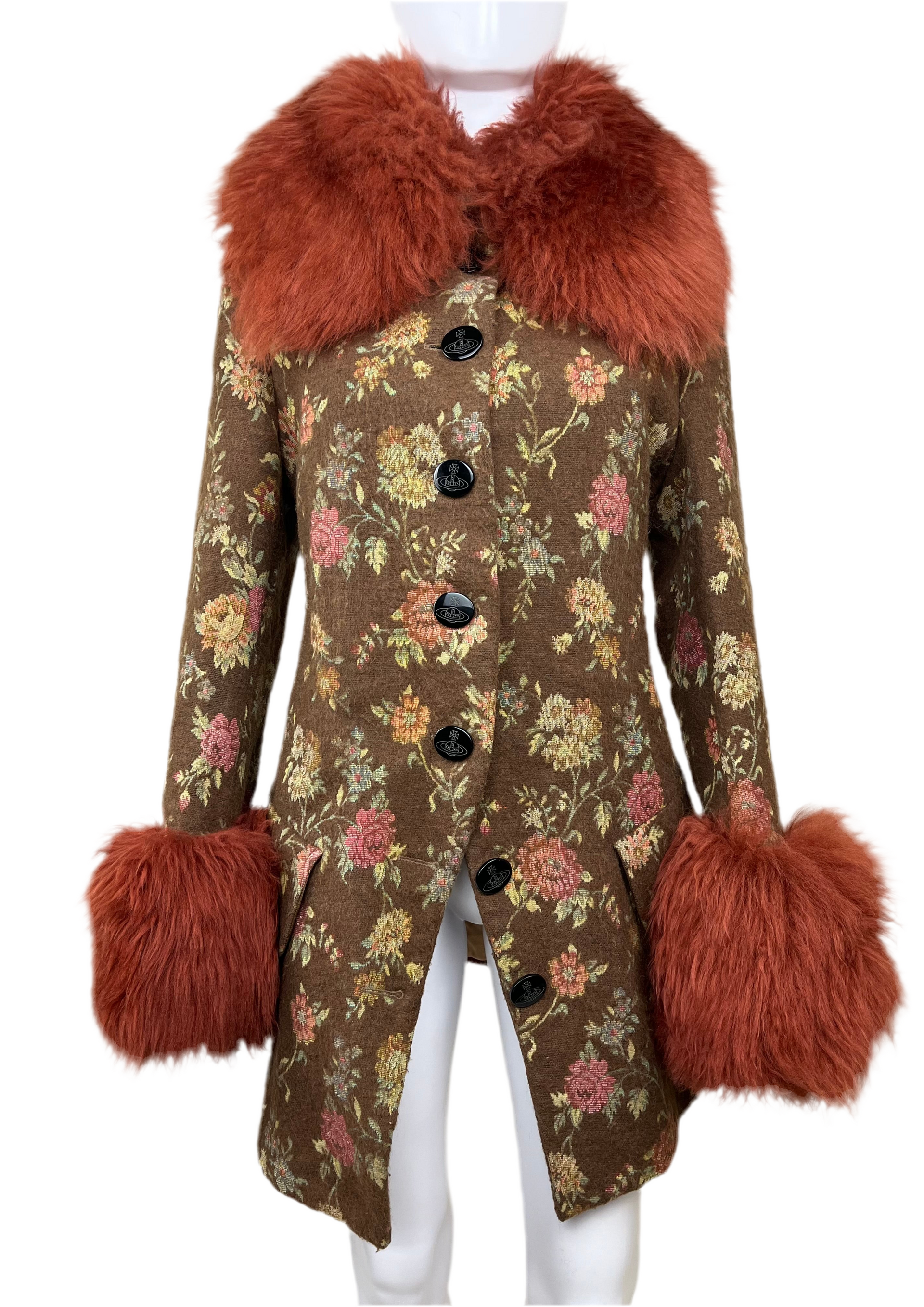 Vivienne Westwood Red Label Fall / Winter 1998 Faux Fur Coat Vivienne Westwood Red Label Fall / Winter 1998 Faux Fur Coat