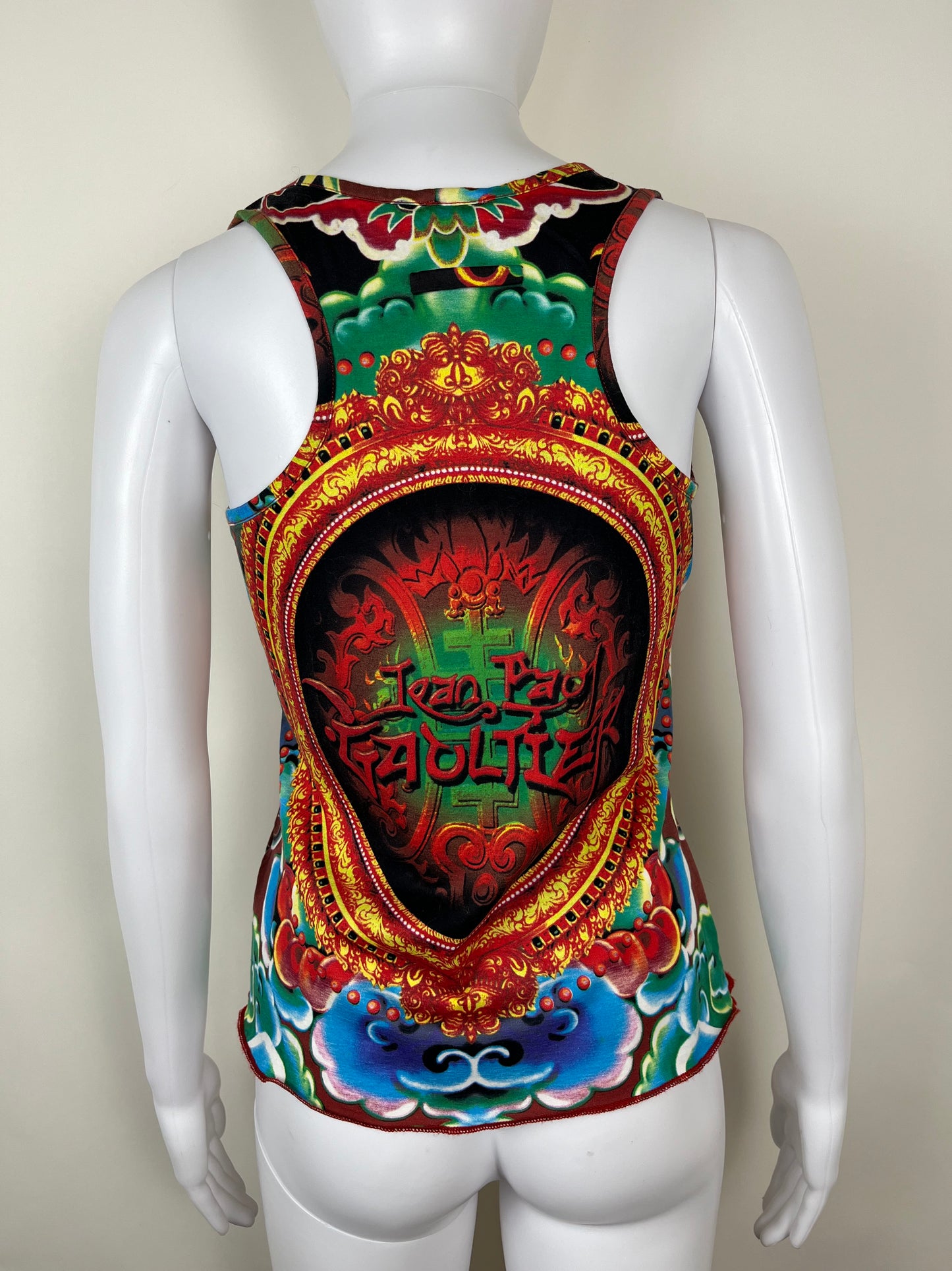 1990s Jean Paul Gaultier Tattoo Tank Top
